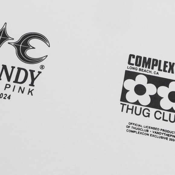 Thug Club Complexcon X Vandy The Pink White T Shirt - Picture 4 of 8